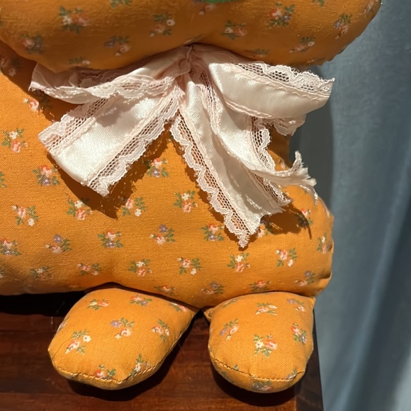 HOST PICK! Handmade Cat Plush Toy Orange Calico Fabric. Perfect fall decor. - Picture 11 of 11